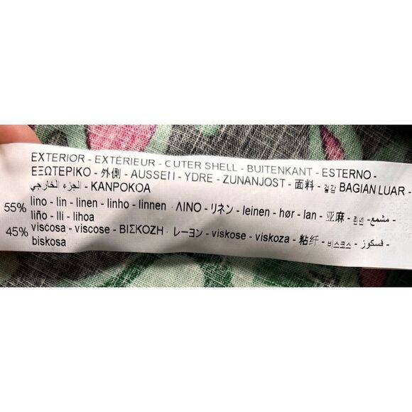 NWT Zara Multicolored Floral Print Linen Blend High Waisted A-Line Mini Skirt - Picture 14 of 15